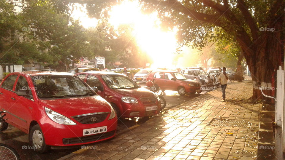 An evening in Mumbai.