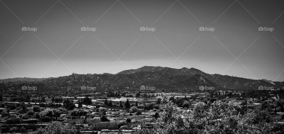 Silver Lake Mountain View Black and White