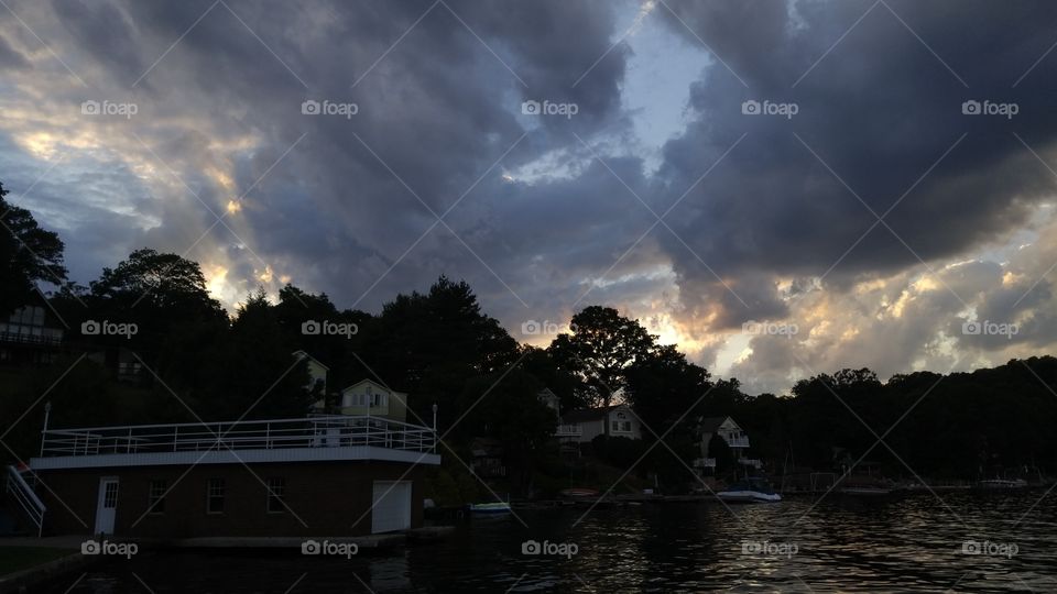 Water, Sunset, No Person, Dawn, Storm