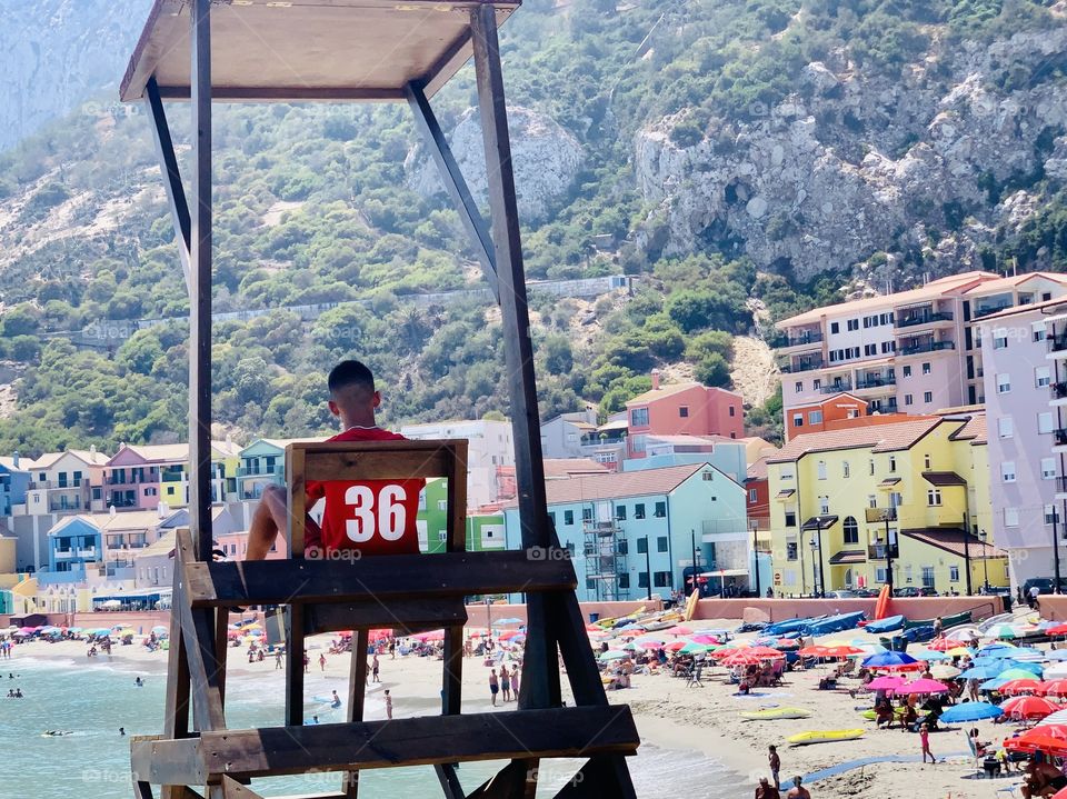 Lifeguard at the beach 