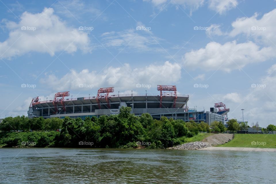 Nissan stadium in downtown Nashville, Tennessee 