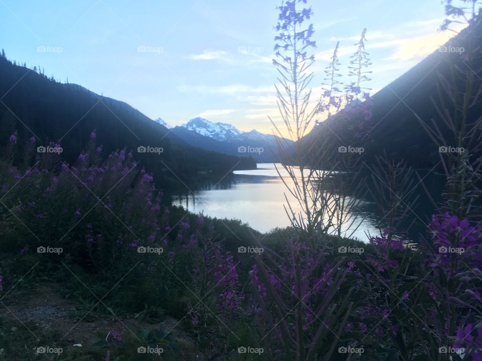 Sunset in British Columbia, Canada