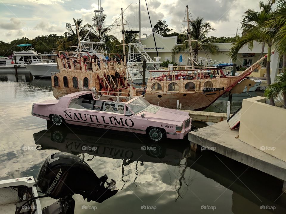 Floating Pink Cadillac