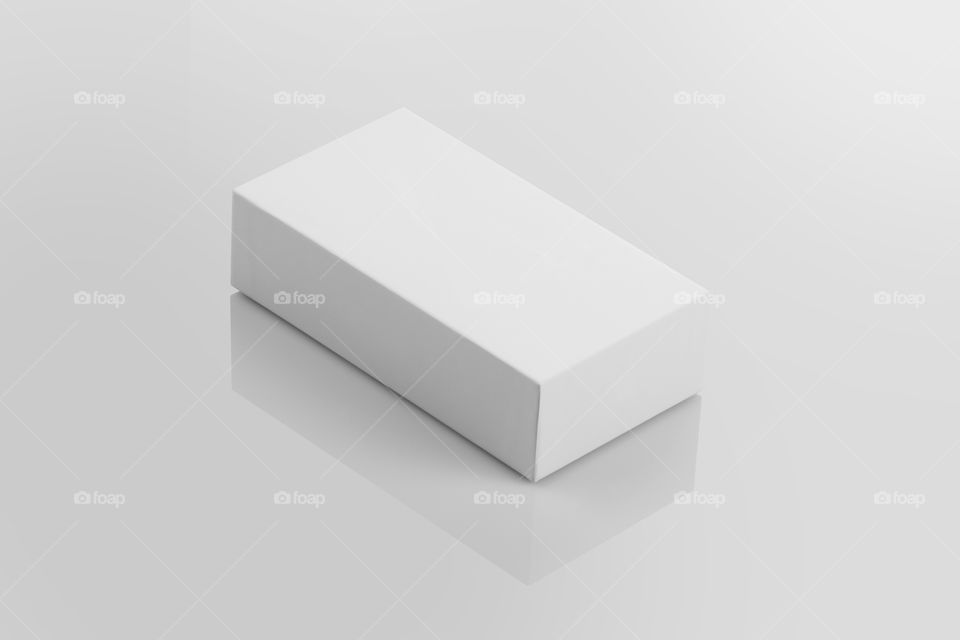 Blank product packaging box for mockups