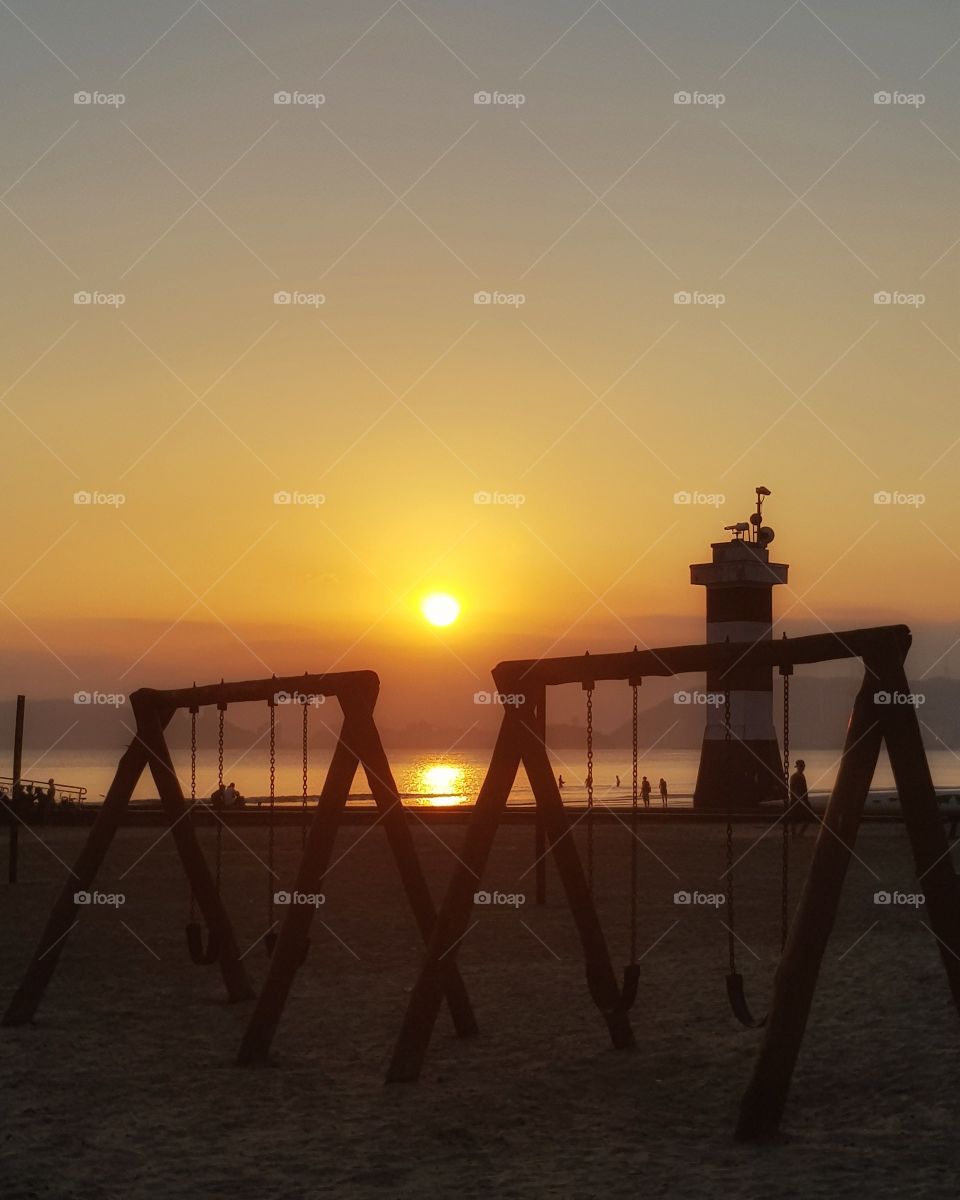 Final de tarde em Santos