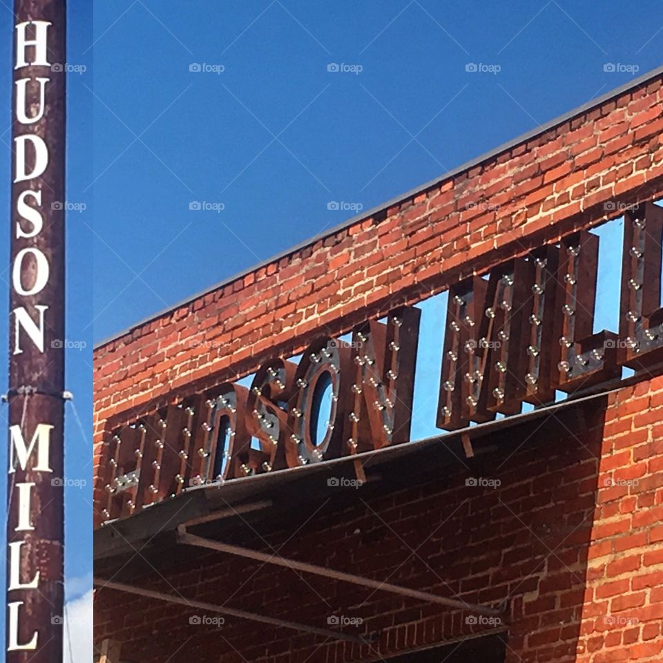 Hudson Mill-Old Mill turned new city restaurant mall in downtown Carrollton, GA.