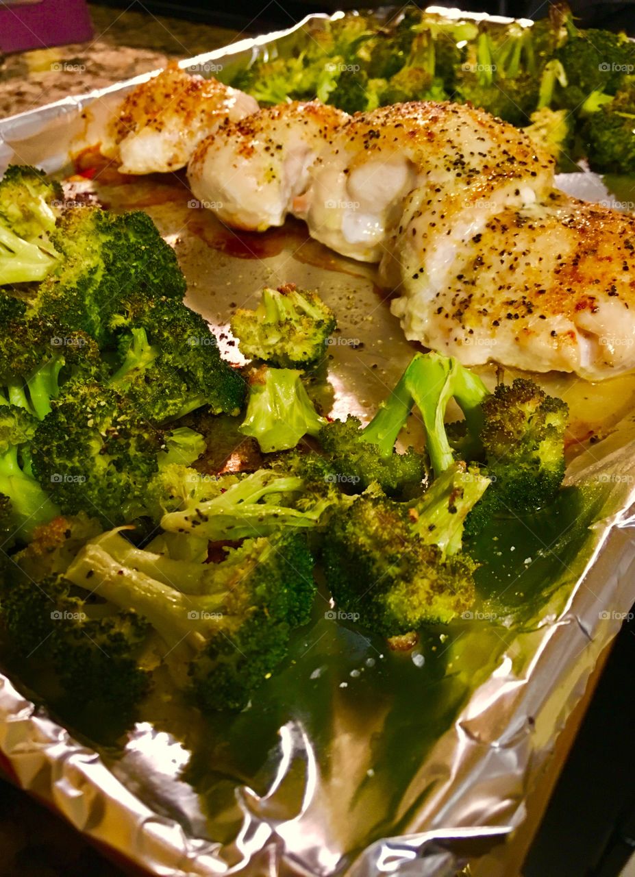  Baked Chicken and Broccoli 