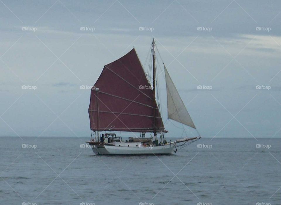 junk sailboat. junk sailboat
