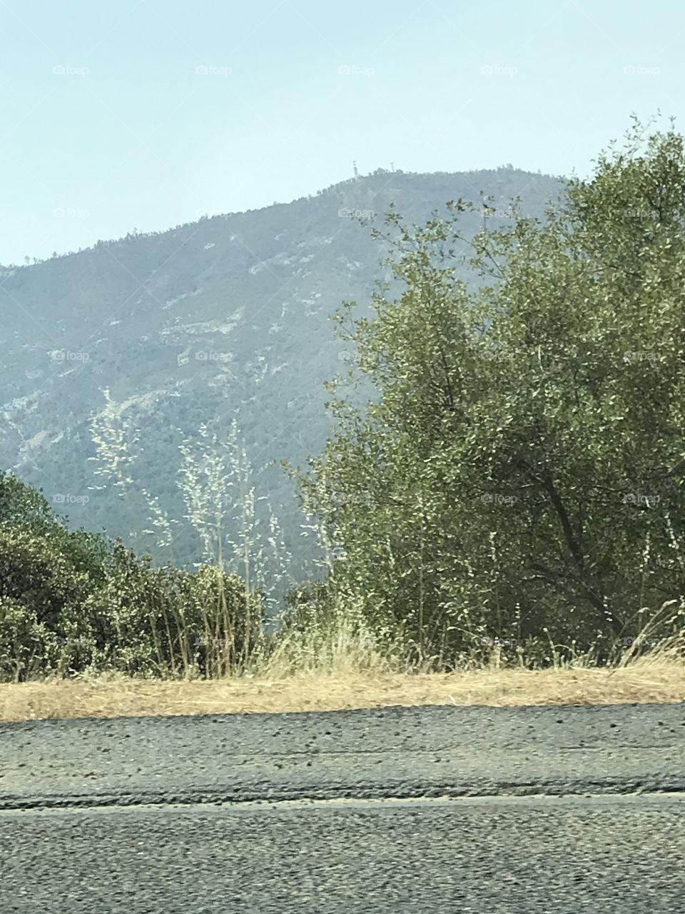 A superb view of the mountain from a distance. This is part of the scenic route during the road trip.