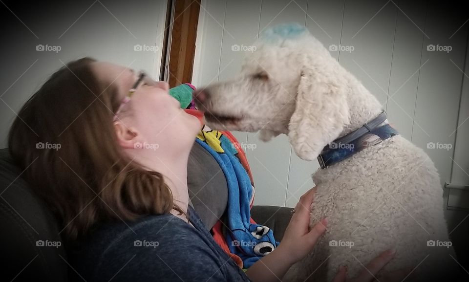 doggy kisses