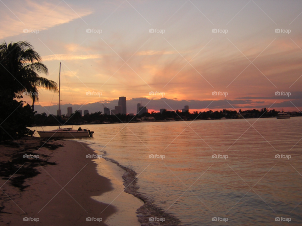 beach ocean sunset island by izabela.cib