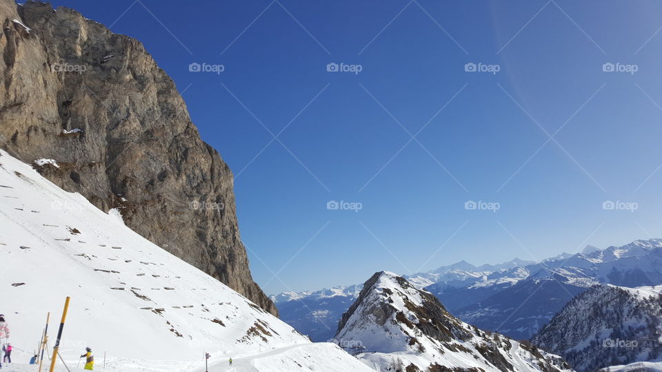 Sunny Day in Swiss Alps