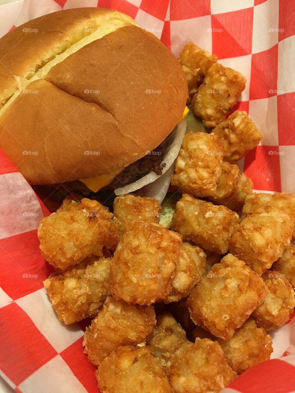 Cheeseburger and Tater Tots