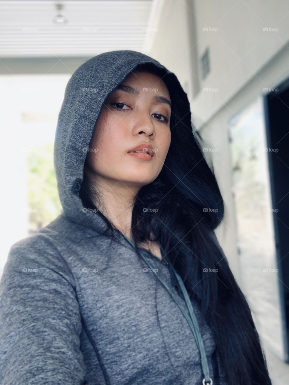 When put the hood on and I looked like a mafia.