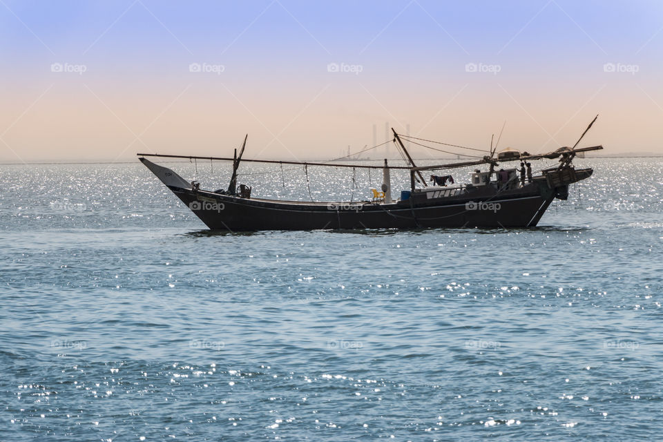 Boat in sea