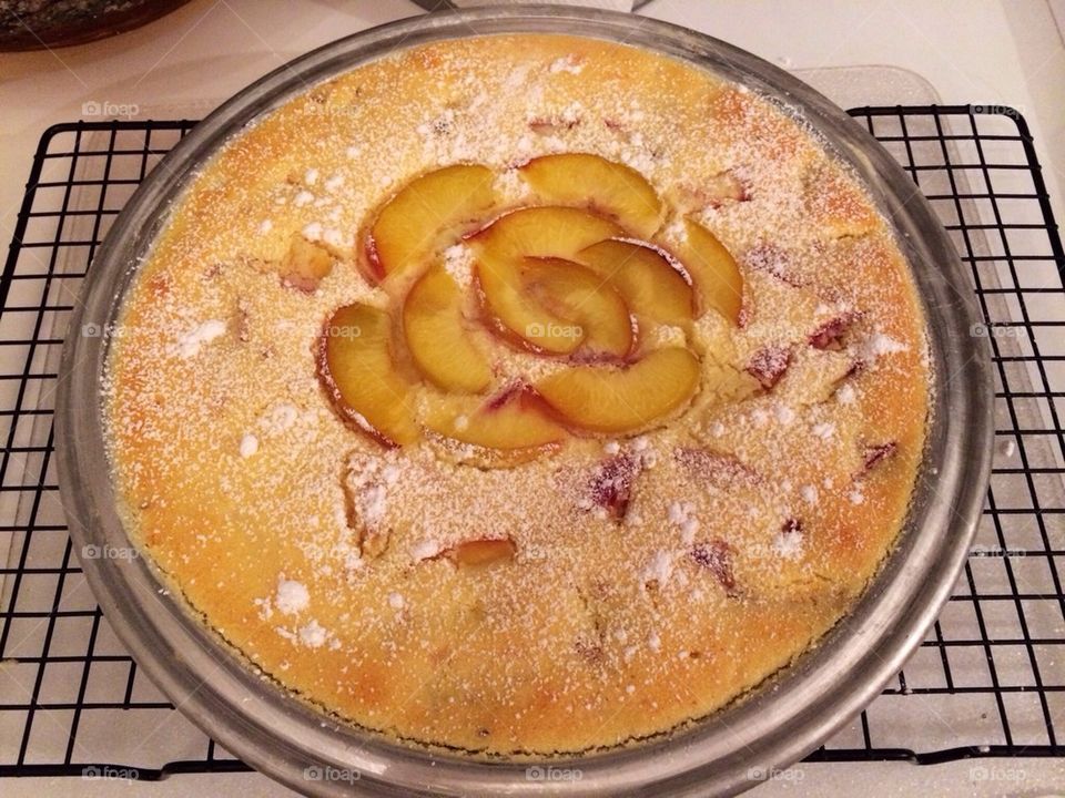 Ricotta Peach Pie 