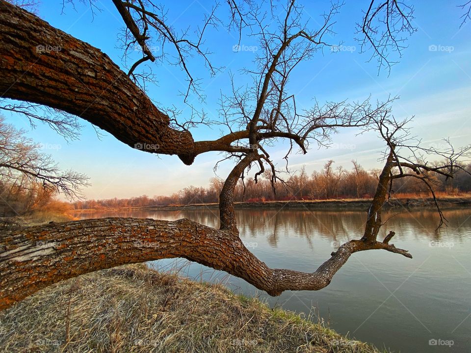 Peaceful Evening by the river