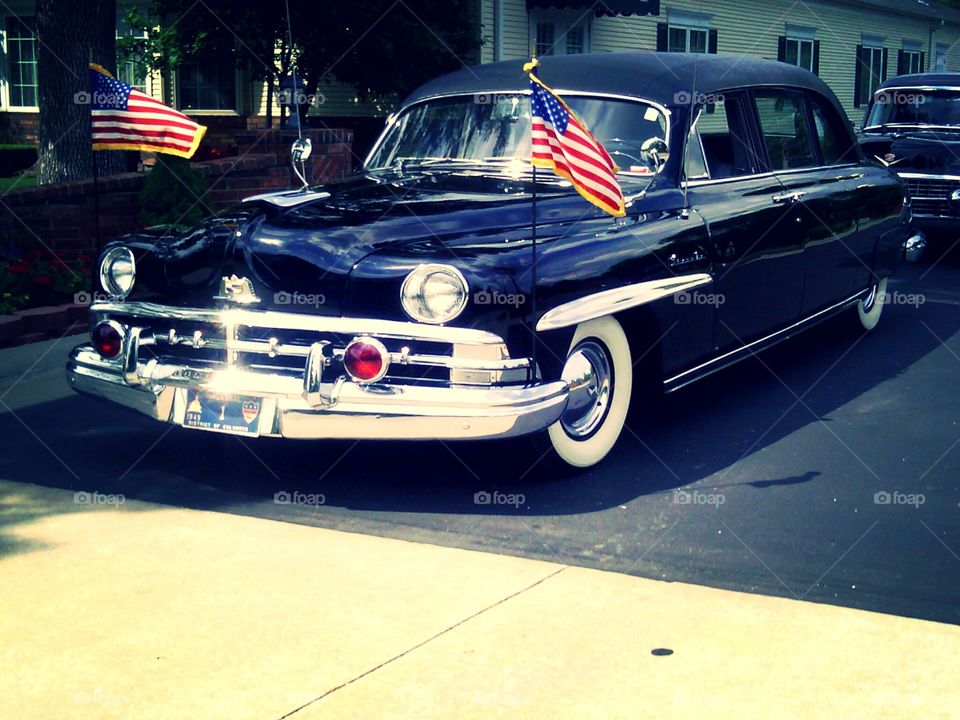 Truman Inaugural Car -'49 Lincoln. This is the car President Truman rode in in the parade following his inauguration. It is owned by the Holman Howe Funeral Home in Lebanon, MO which is where this photo was taken.