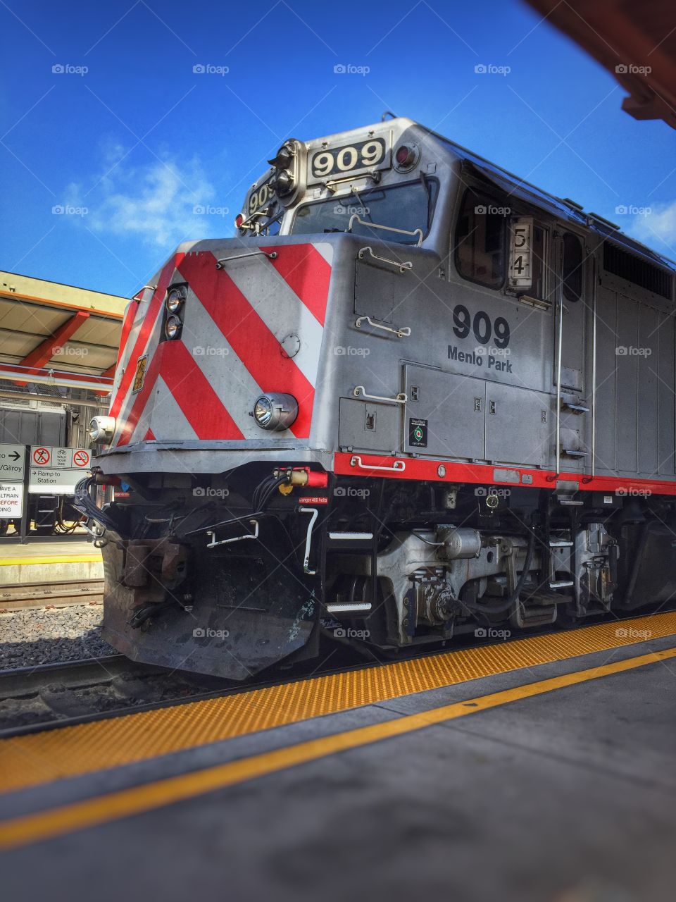 CalTrain. From San Jose to San Francisco