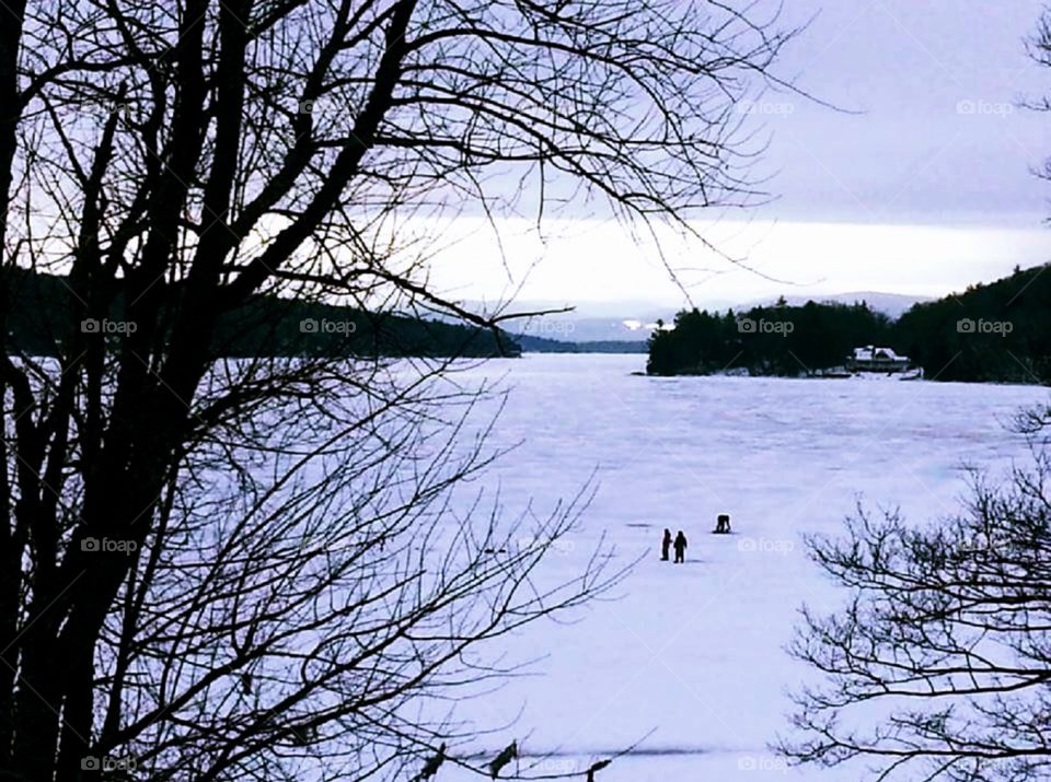 Frozen Lake Meredith