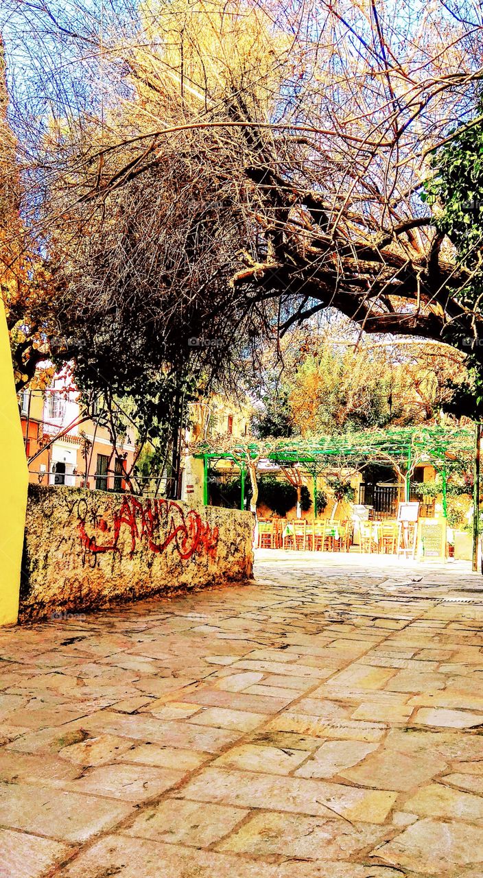 Athens plaka old town