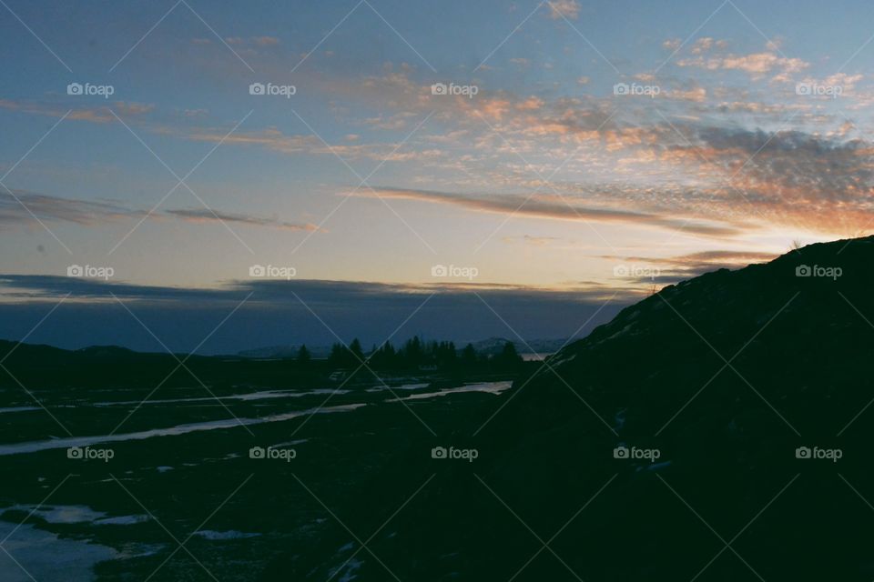 Landscape, Sunset, No Person, Sky, Dawn