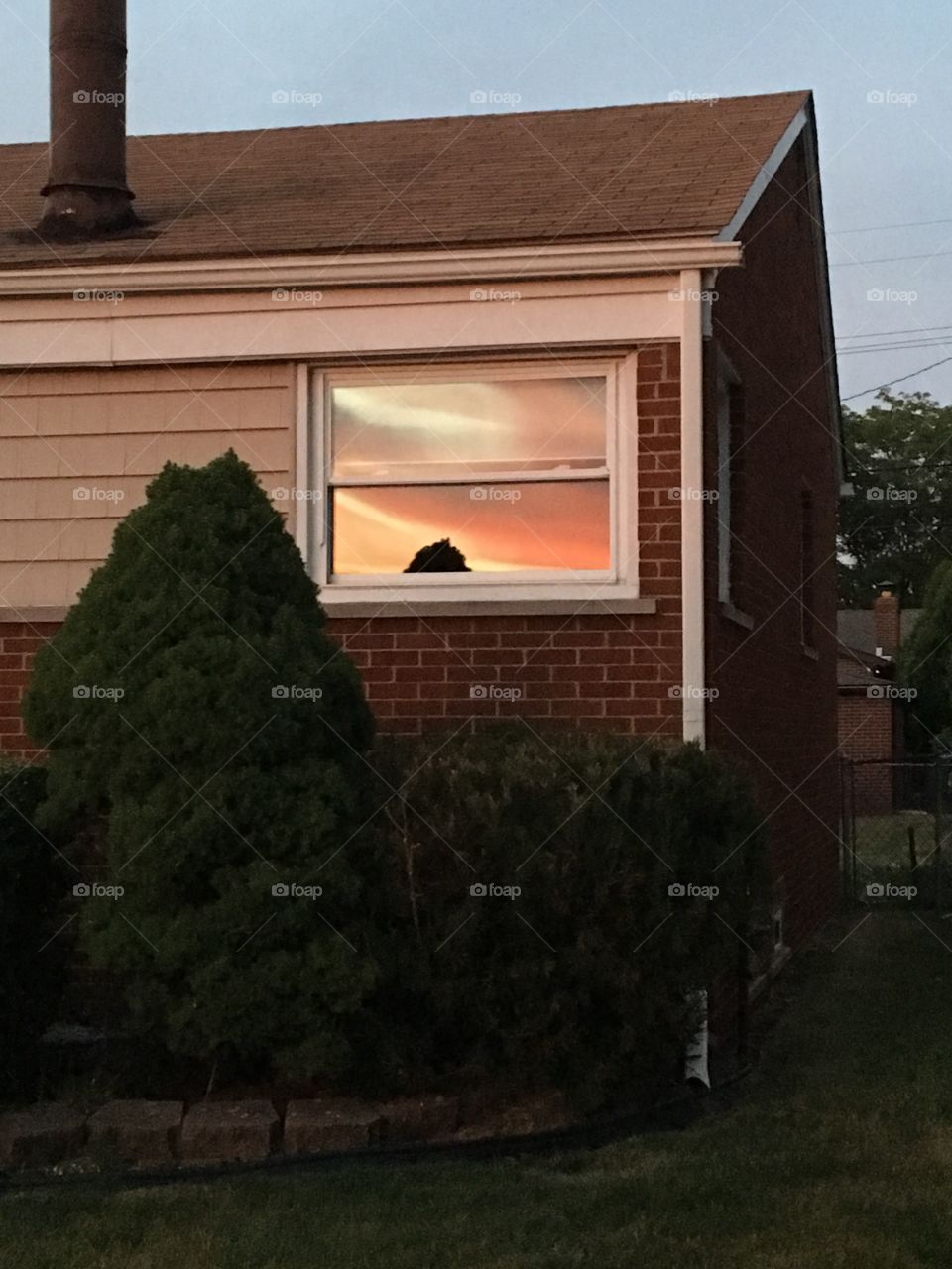 Sunset reflection