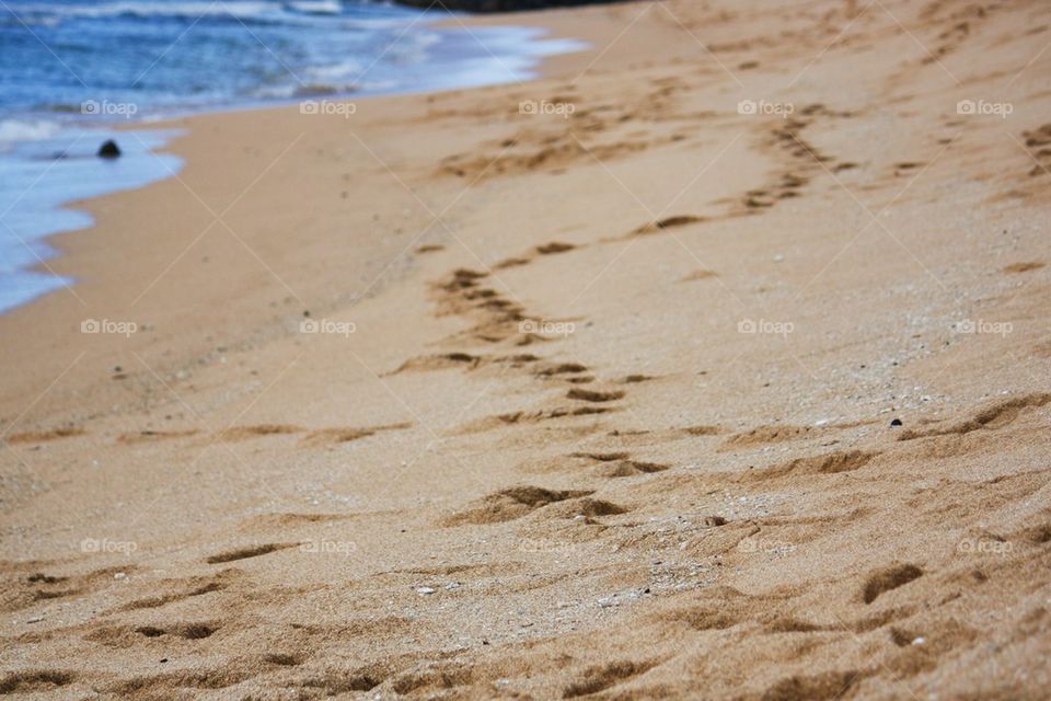 Steps in the sand