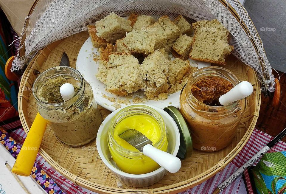 vegan breads and pastes