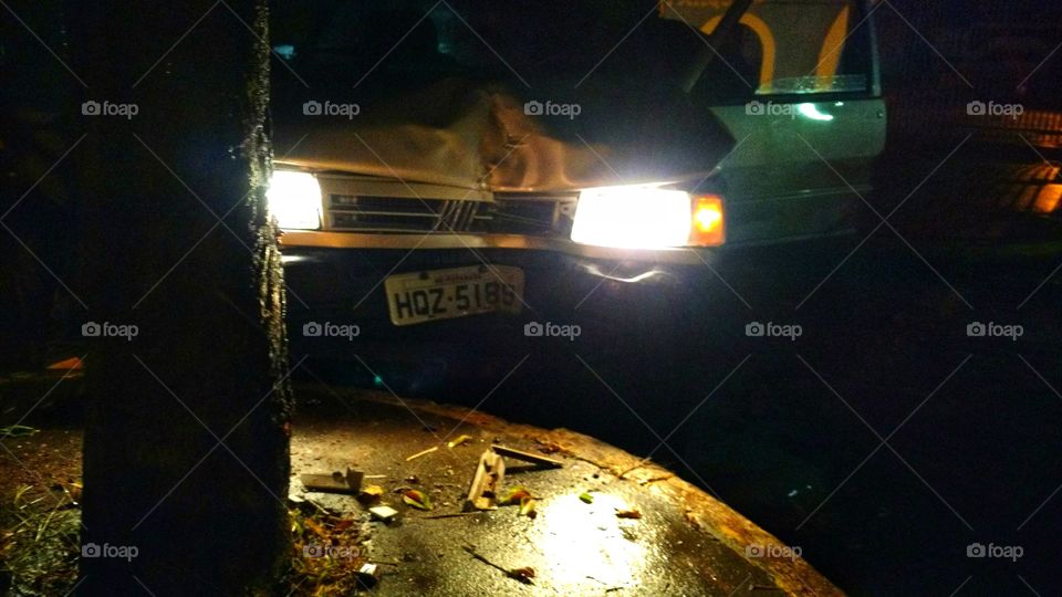 Acidente com veículo.