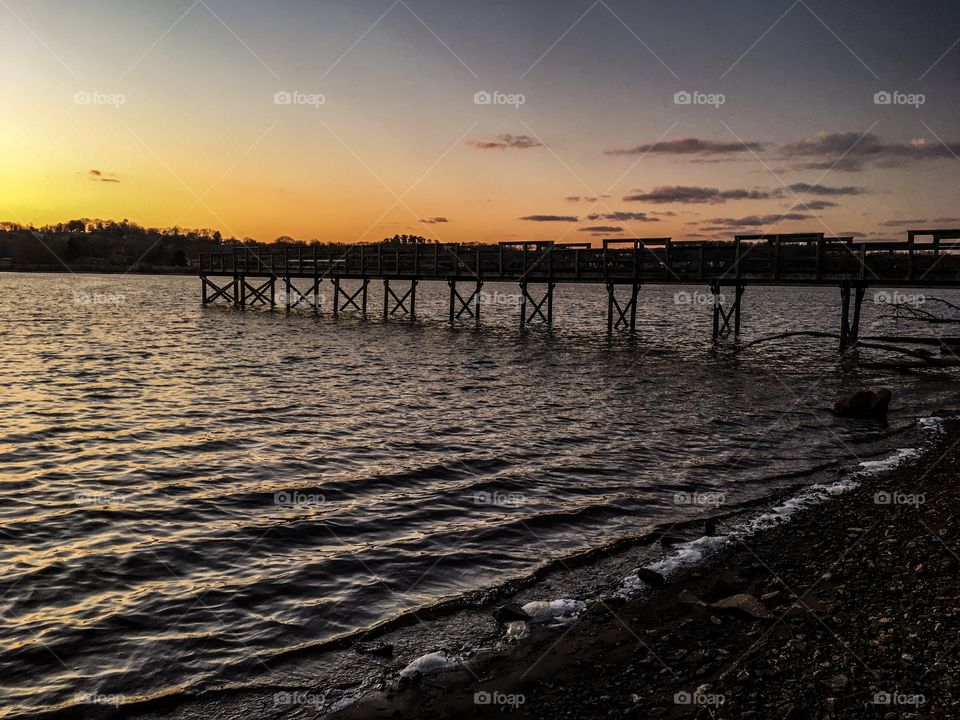 Sunset at Concord Pier in Knoxville, TN