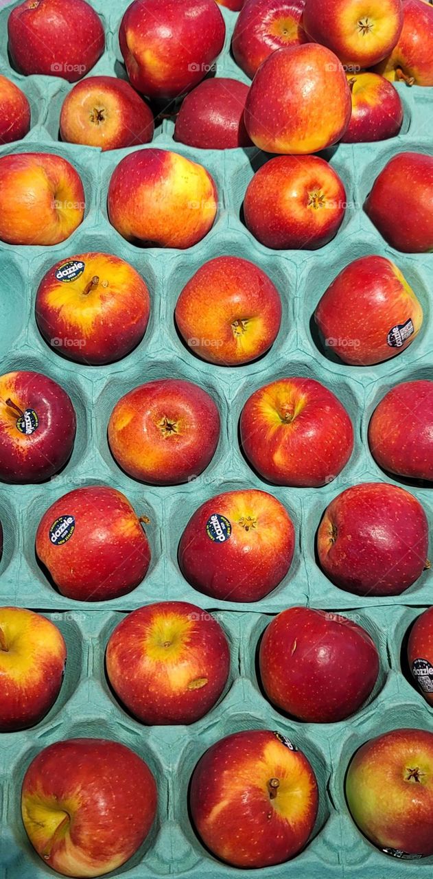 Apples in supermarket