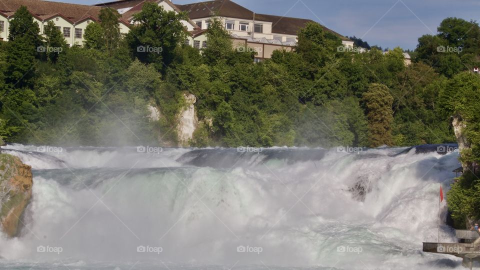 Rhine Falls  With Laufen Castle 