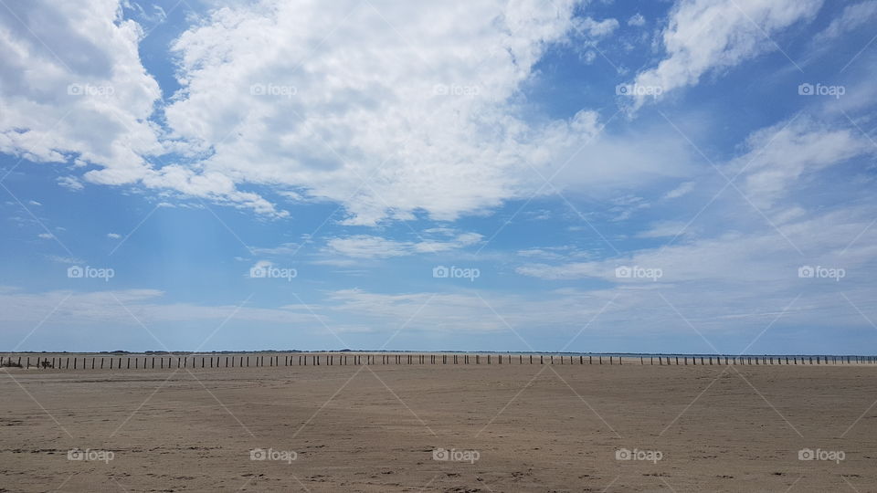 Beauduc beach in the Camargue, Provence, France.