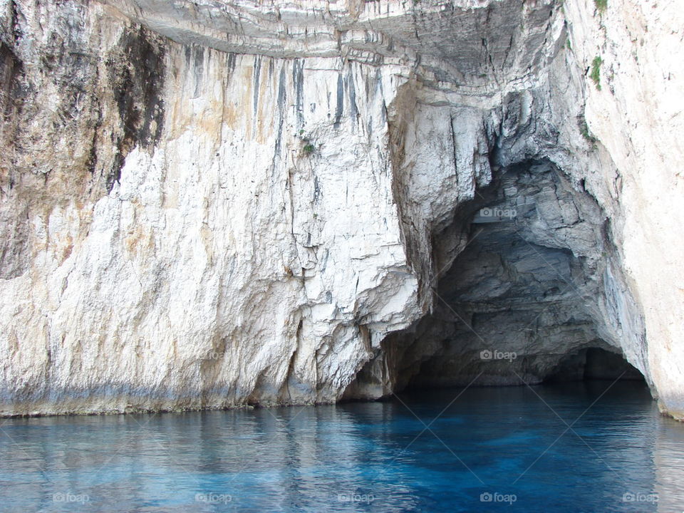 Cave formation over sea