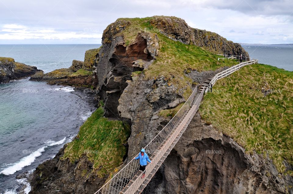 adventures in northern ireland mountains - bridge over the sea