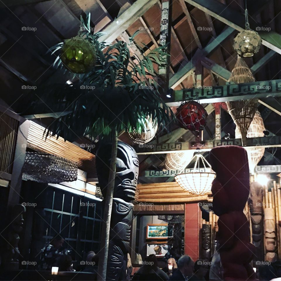 Tiki Themed Restaurant on the Water 