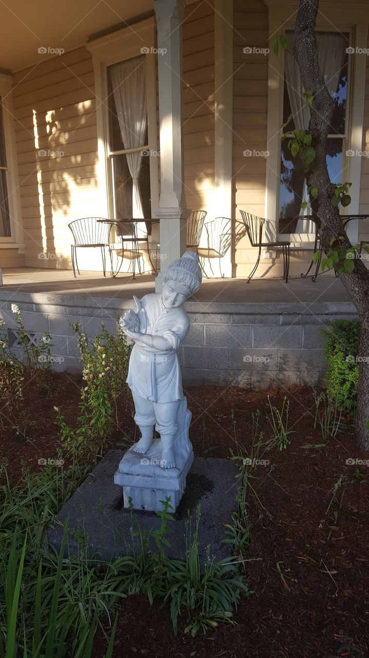 Statue in the yard