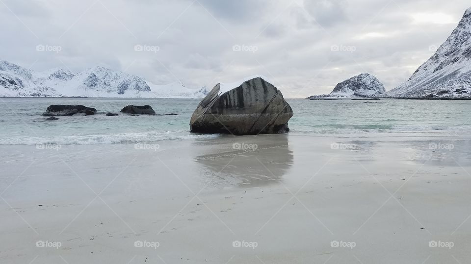 Beautiful Lofoten beach