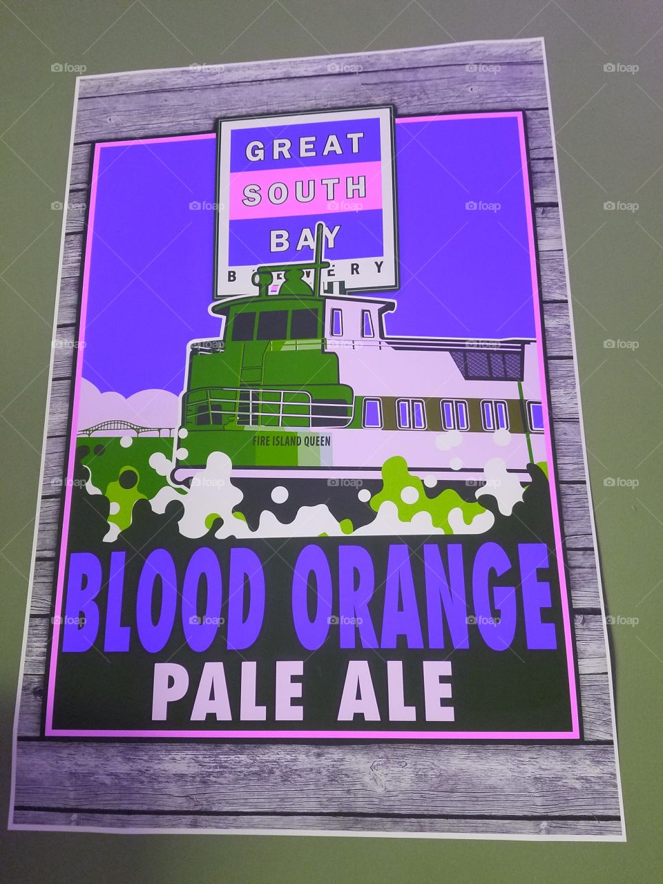 Great South Bay Brewery Blood Orange Pale Ale Advertisement