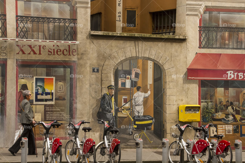 Wall mural Lyon