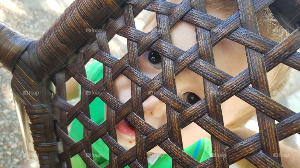 The eyes of a little child