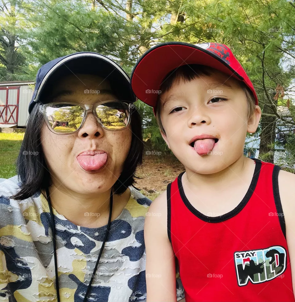 Mom and son