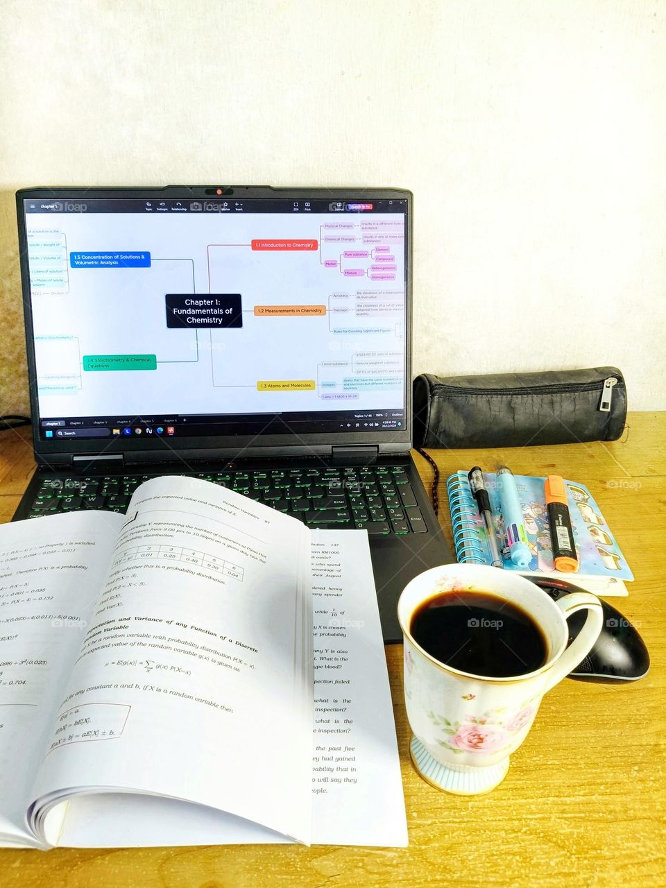 A desk for learning and studying.