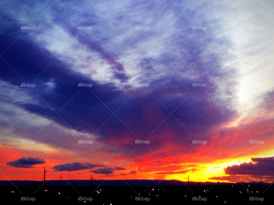 February Idaho Sunset