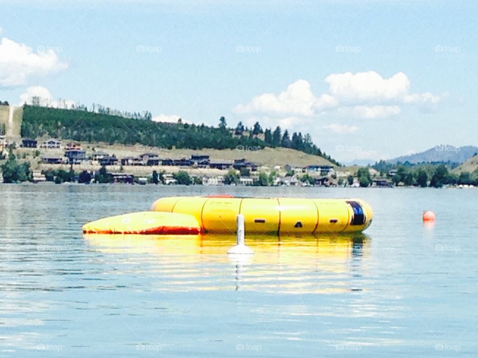 Floating on Osoyoos lake 