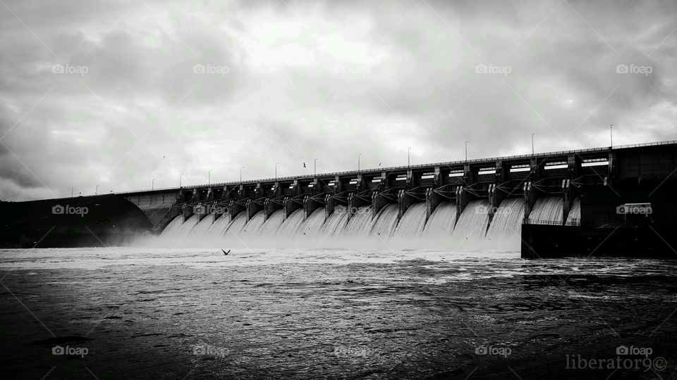 Keystone Dam. Keystone Lake, OK