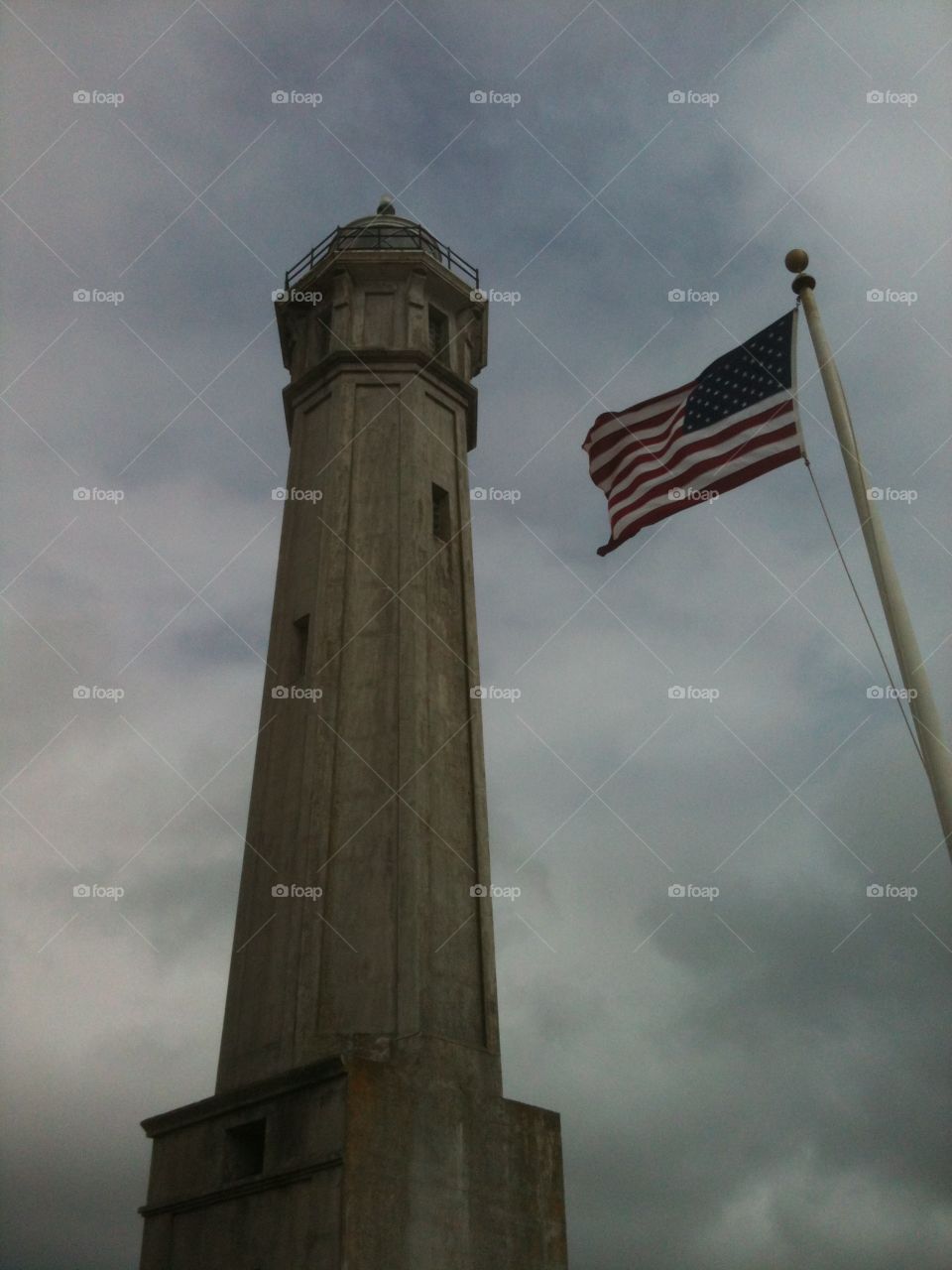 Alcatraz - US flag 