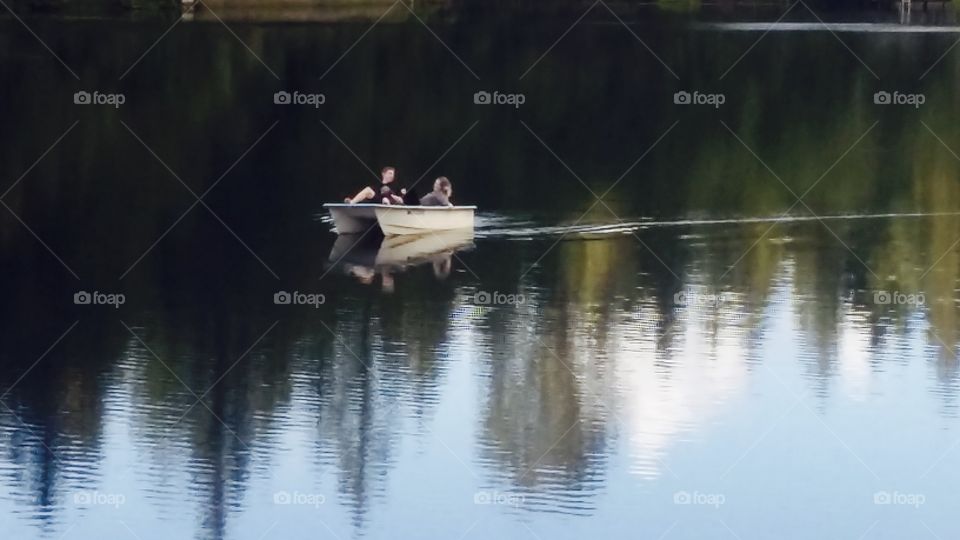 Reflection on lake