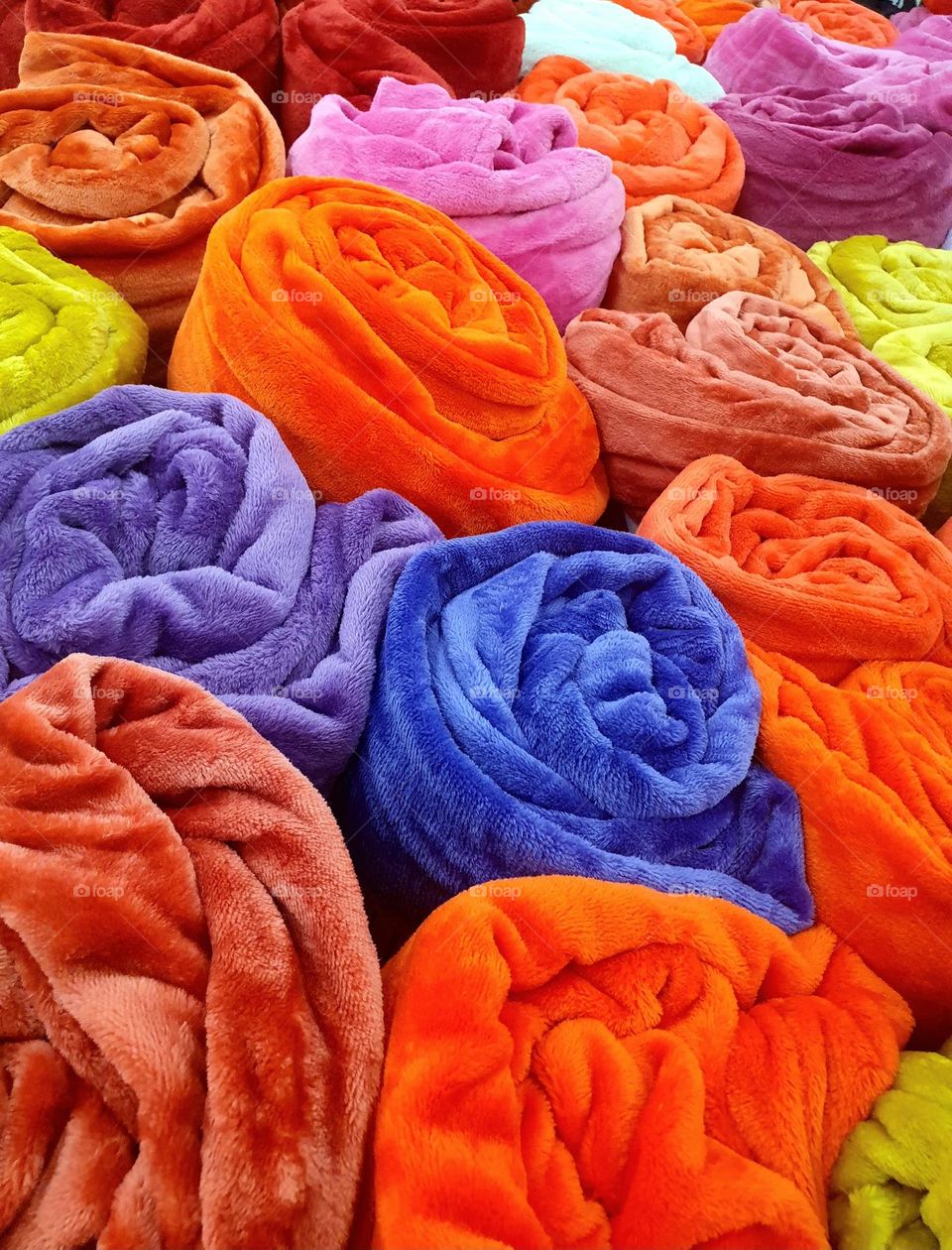 colourful blankets
